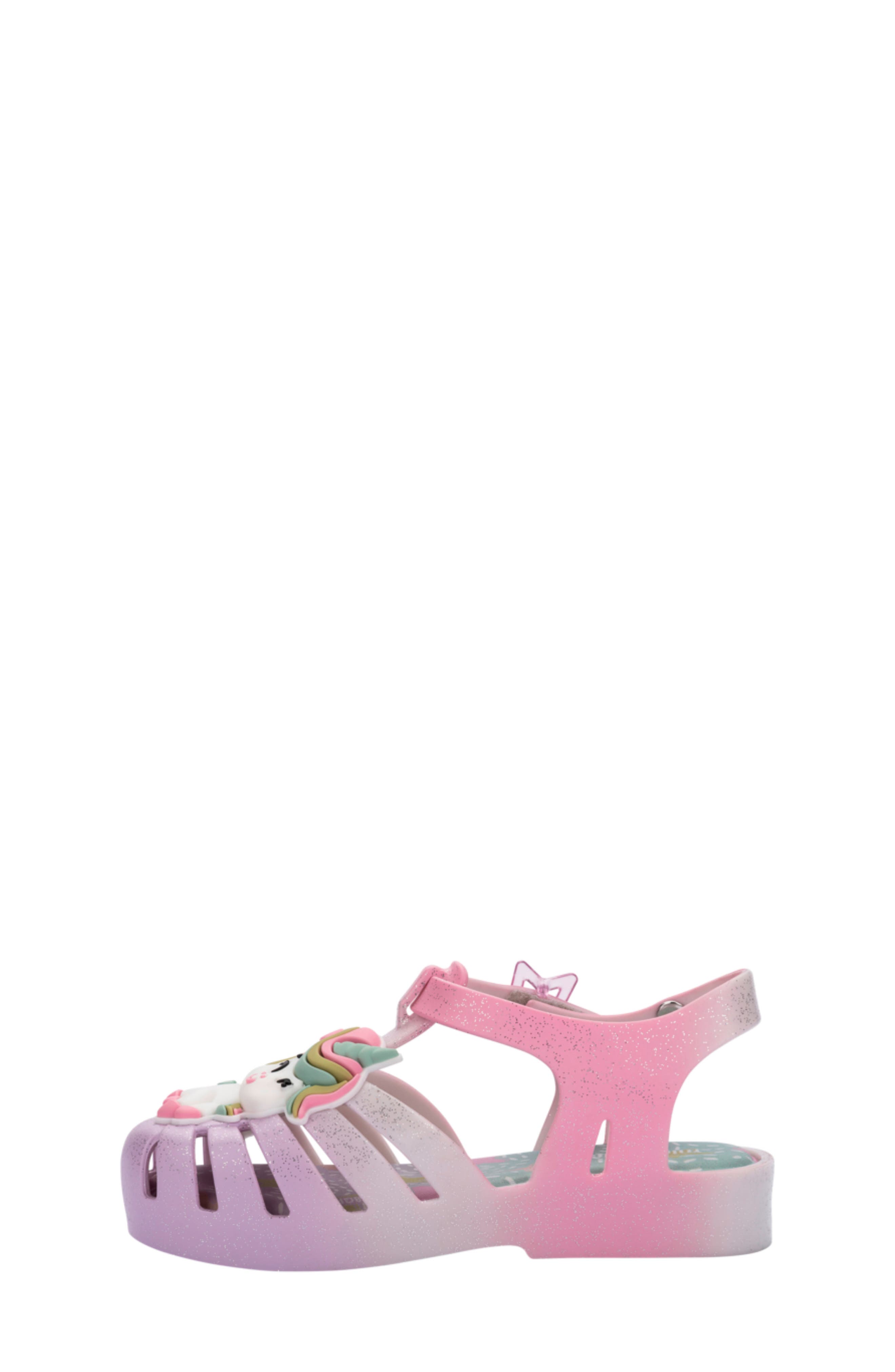 Mini Melissa Kids' Mini Possession Sandal, Alternate, color, Yellow/ Pink/ Purple/ Green