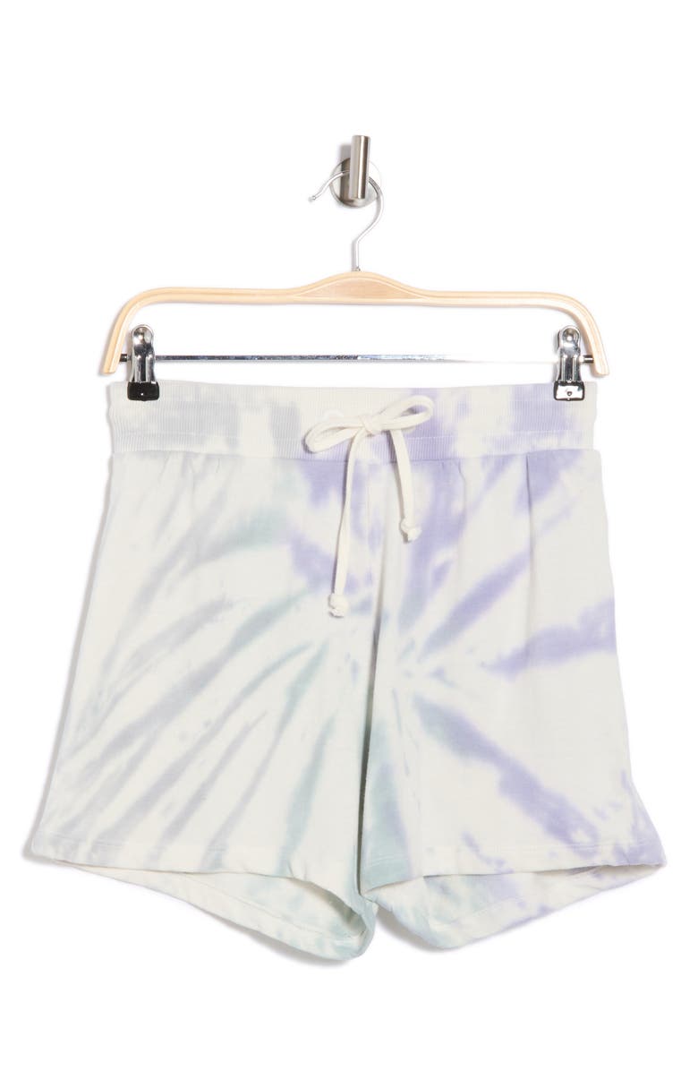 Threads 4 Thought Nicola Tie-Dye Fleece Shorts, Alternate, color, Blue Multi