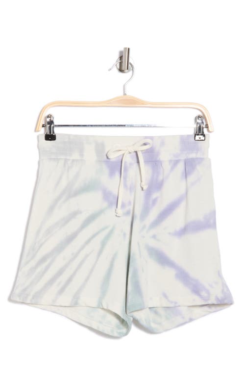 Threads 4 Thought Nicola Tie-dye Fleece Shorts In Blue Multi