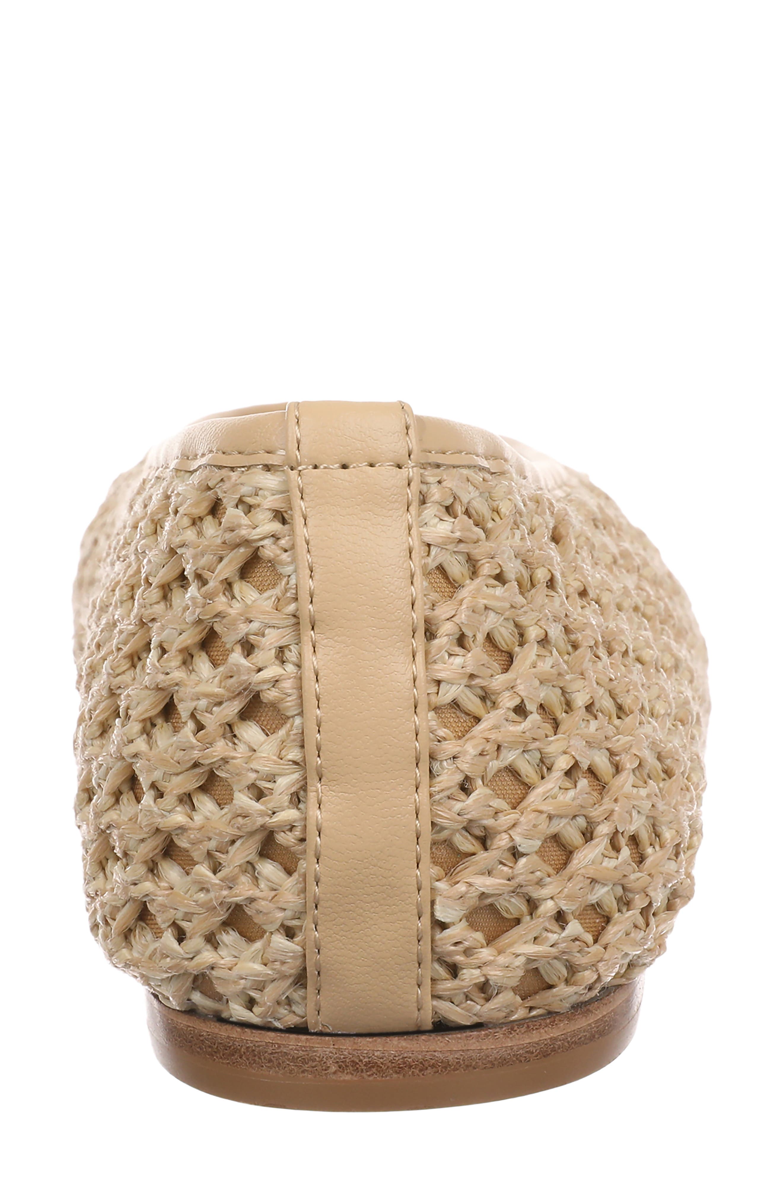 Maddox Raffia Flat, Alternate, color, BEIGE NATURAL RAFFIA