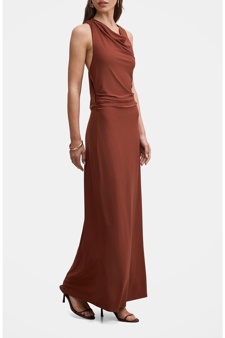 Jae Racerback Sleeveless Maxi Dress, Alternate, color, RUST