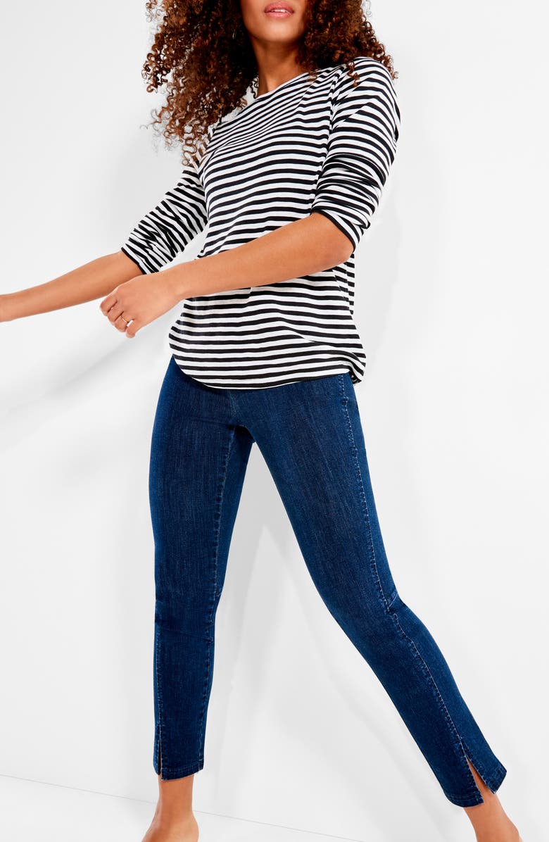 NIC+ZOE Stripe Cotton & Modal T-Shirt, Alternate, color,