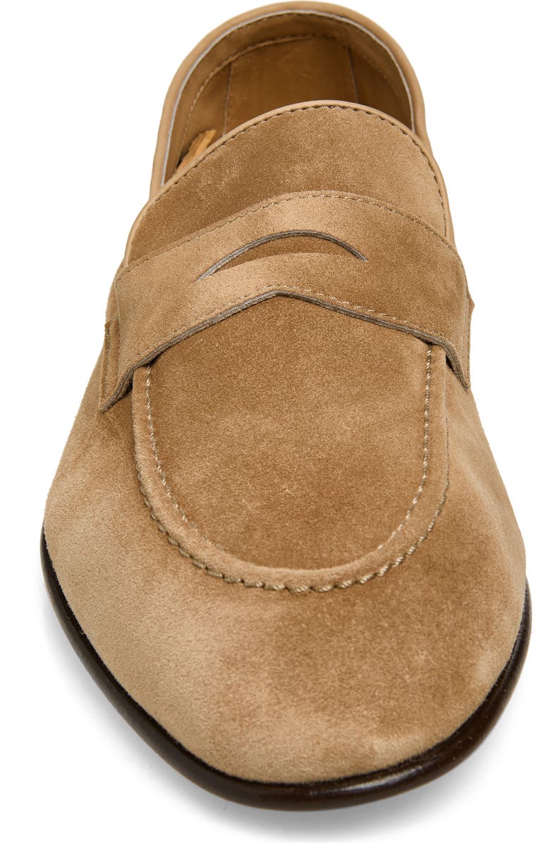 Brunello Cucinelli Deconstructed Penny Loafer, Alternate, color, C2767 Med Brown