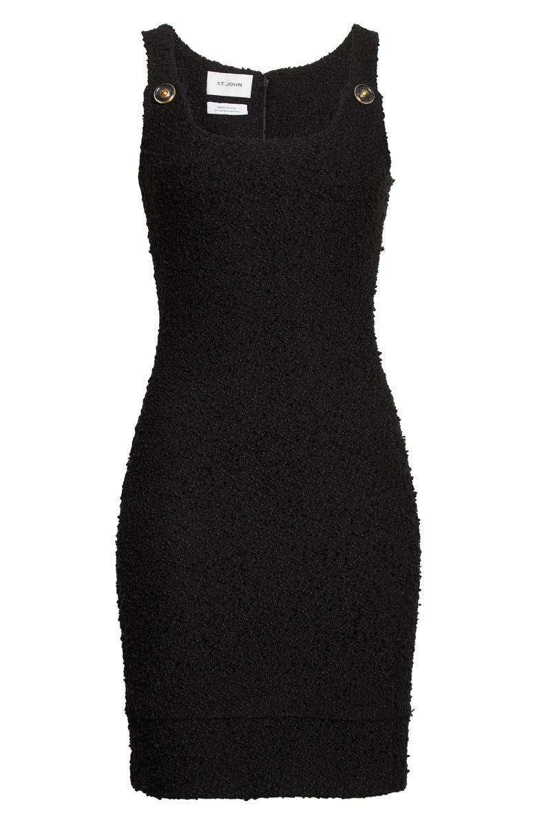 ST. JOHN Shimmer Sleeveless Scoop Neck Dress, Alternate, color, 