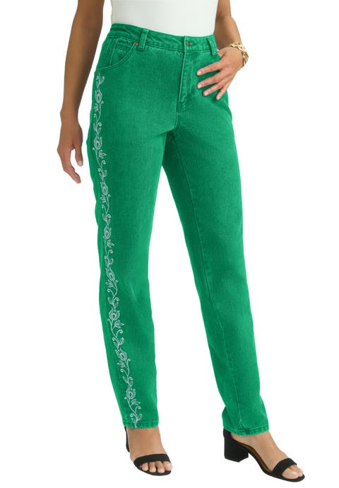 Classic Cotton Denim Straight-Leg Jean