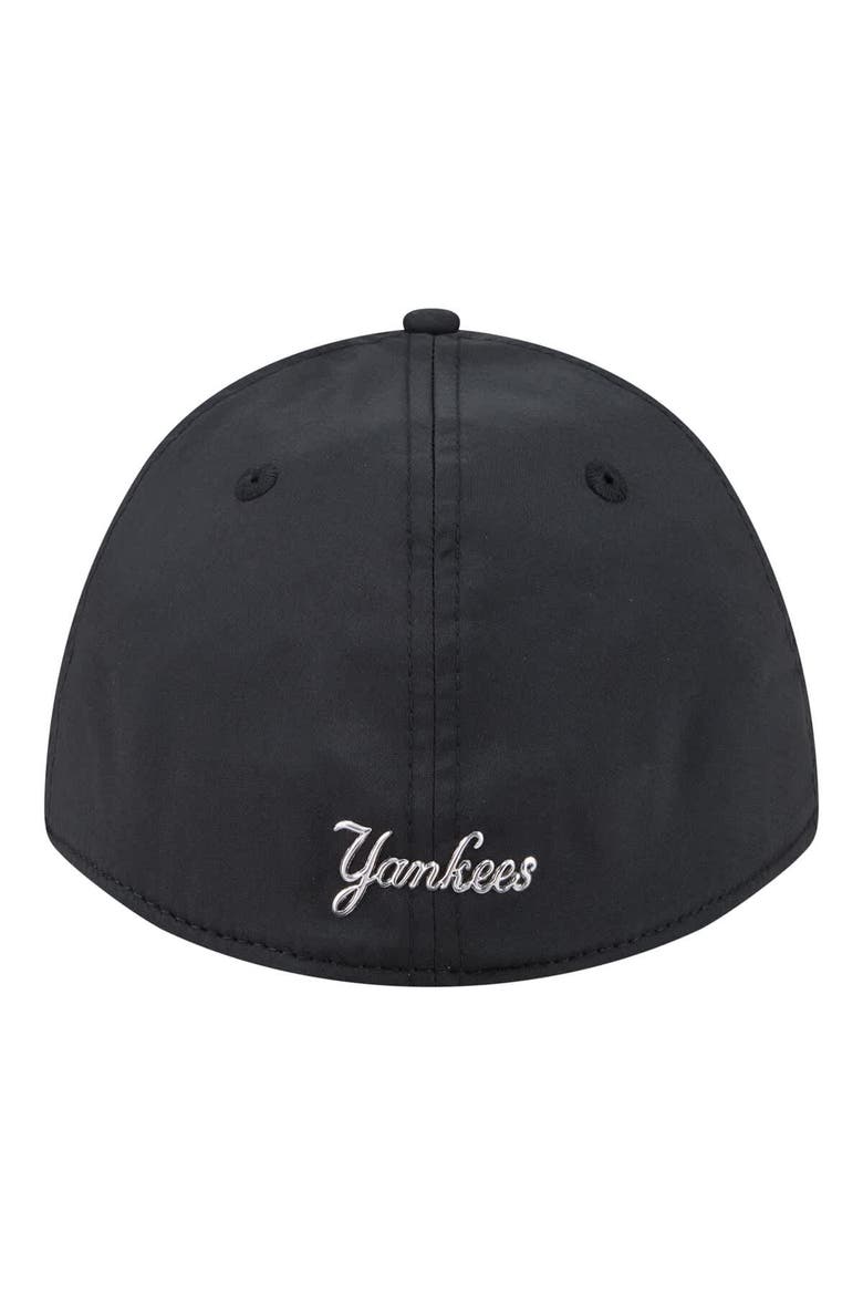 Men's New Era  Black New York Yankees Metallic 39THIRTY M-Crown Flex Hat, Alternate, color, Black