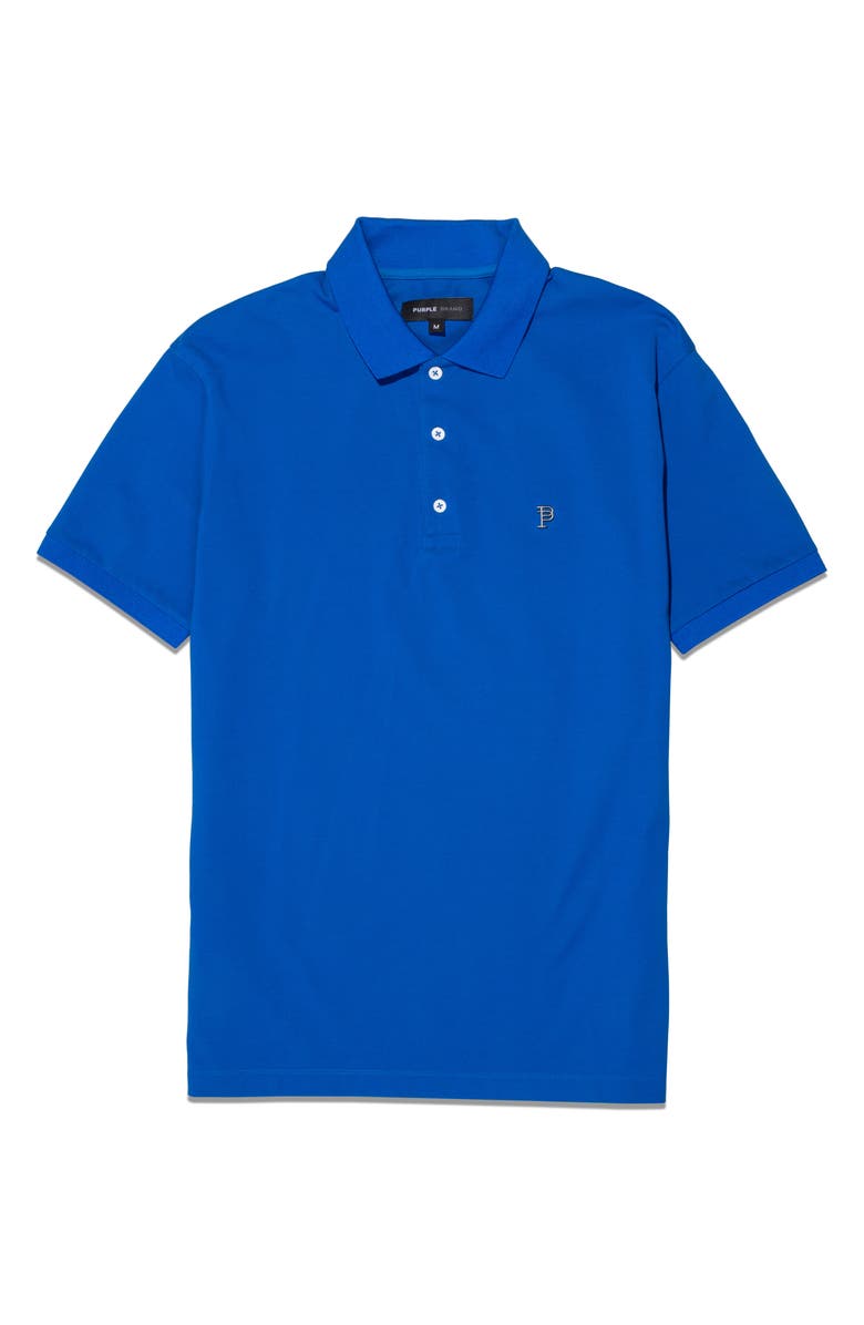 PURPLE BRAND Stretch Cotton Piqué Knit Polo, Alternate, color, 