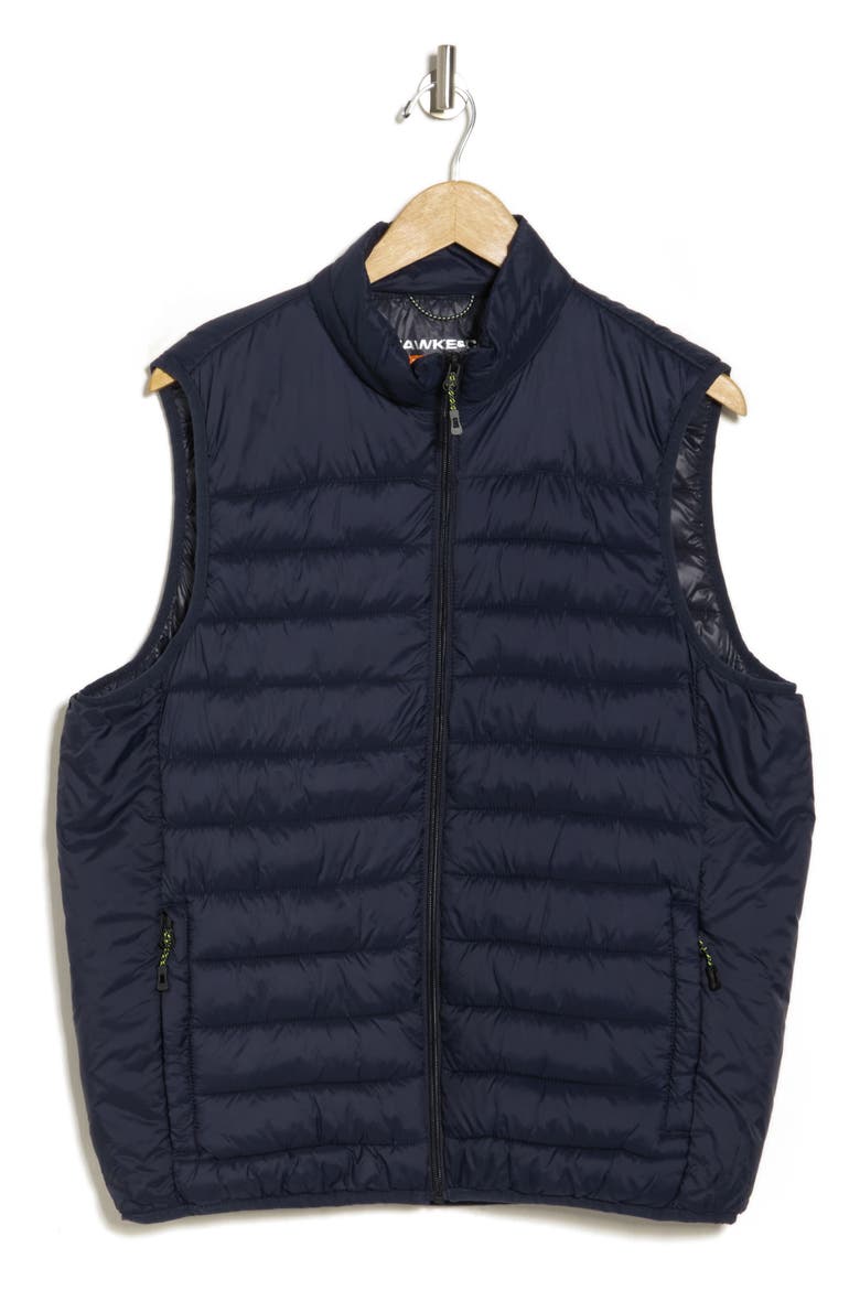 PrimaLoft Quilted Nylon Vest, Alternate, color, HWK NAVY