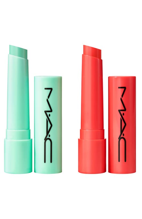 Mac Cosmetics Squirt Alert Plumping Lip Gloss Duo $54 Value In Transparent