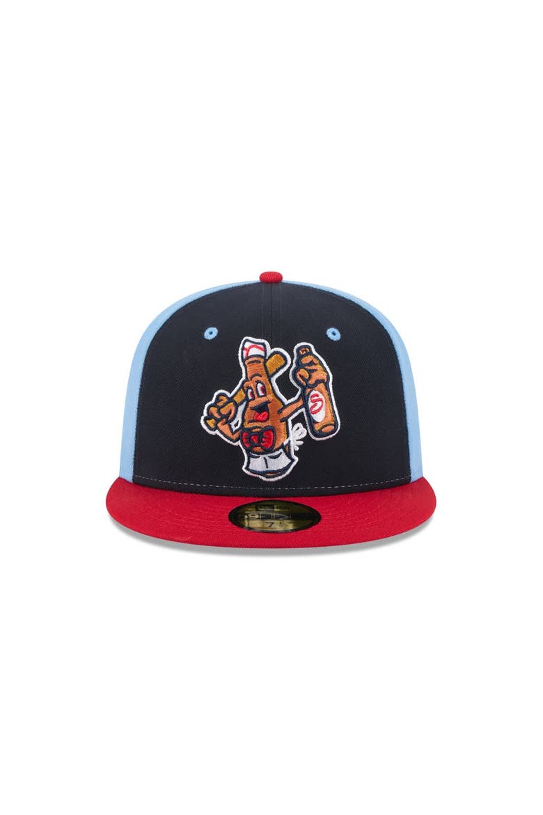 Men's New Era  Navy Salem Red Sox Theme Nights 59FIFTY Fitted Hat, Alternate, color, Navy