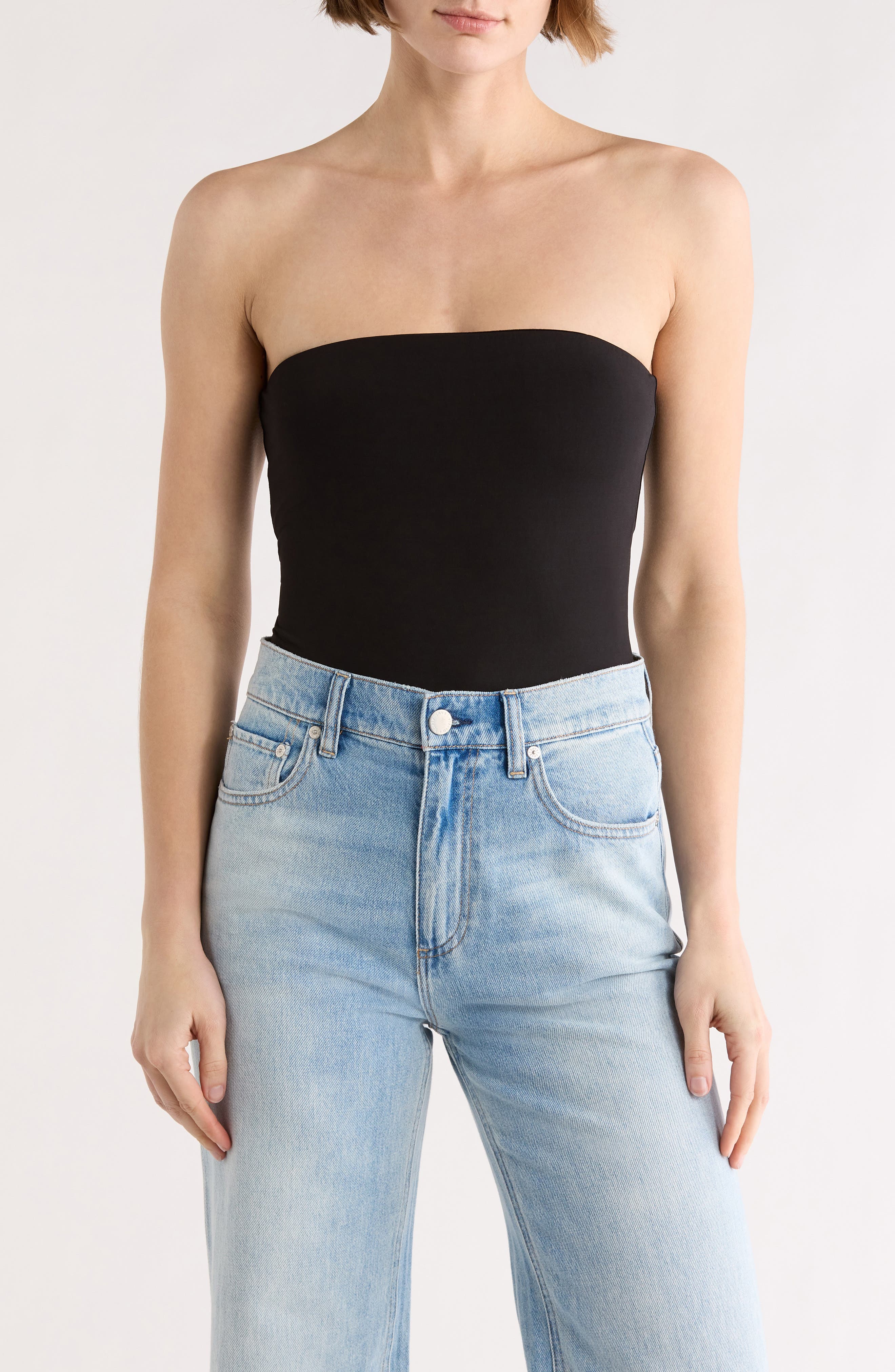 Alice + Olivia Bandeau Strapless Bodysuit