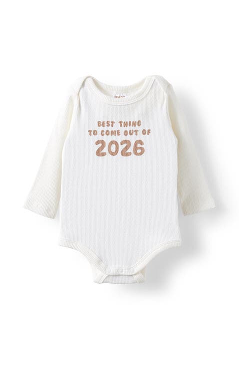 Organic Pointelle Long Sleeve Bubbysuit