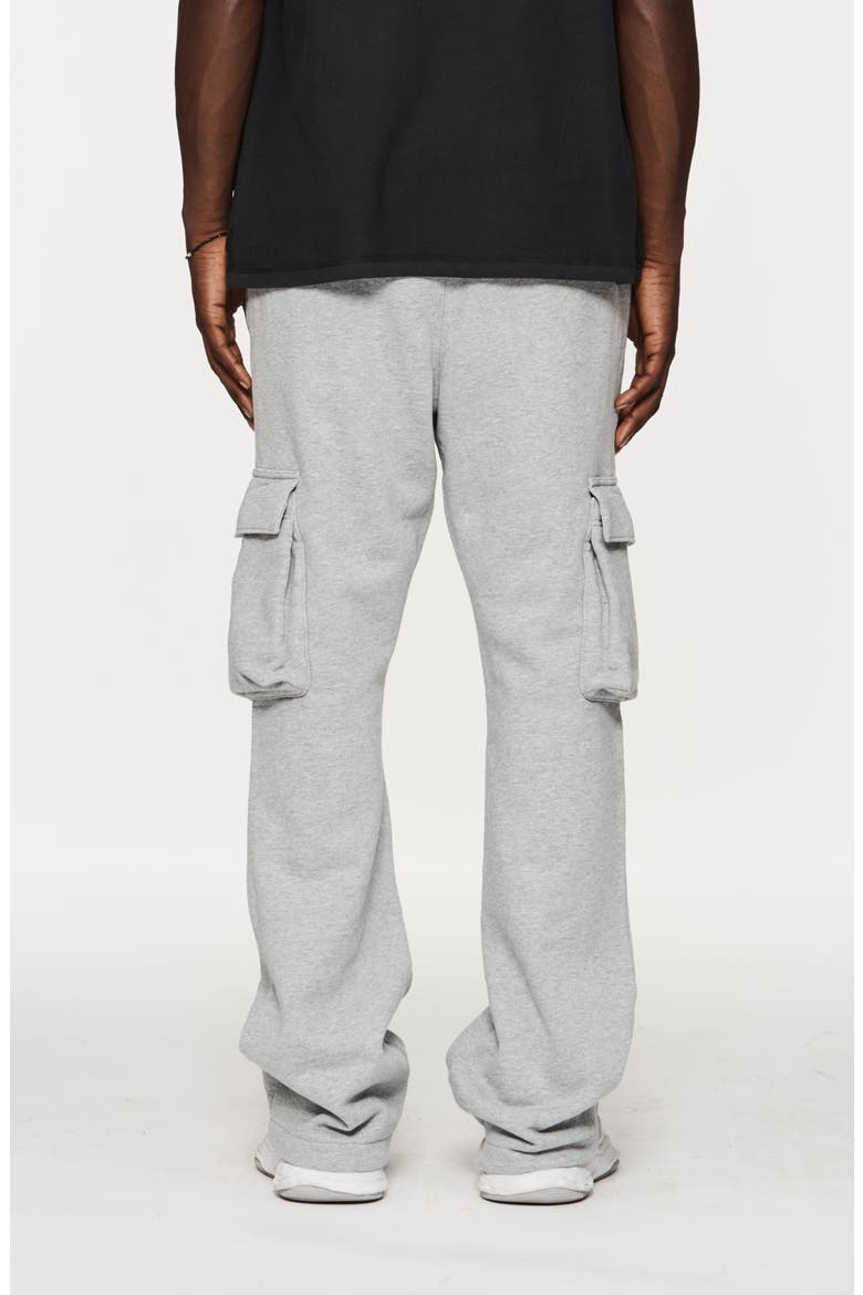 MWT Fleece Flared Cargo Pants, Alternate, color, HEATHER