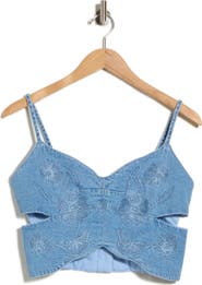 Good American x Dolly Parton Butterfly Crop Top