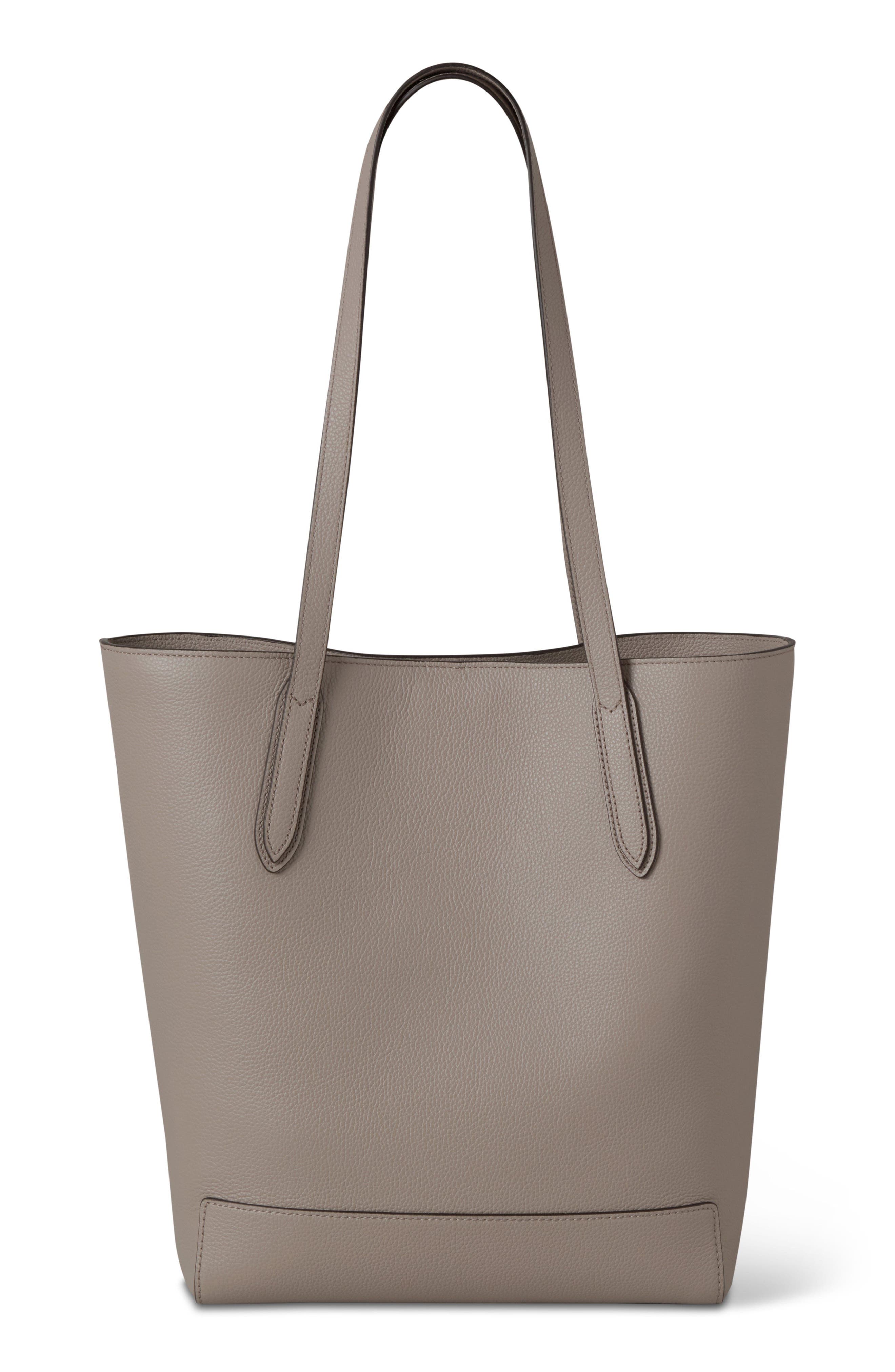 Mulberry North/South Leather Shopper Tote, Alternate, color, Cashmere Taupe