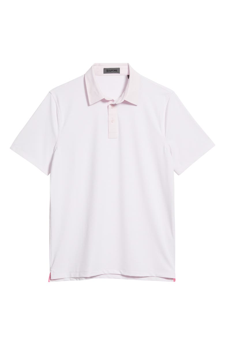 G/FORE Feeder Stripe Performance Polo, Alternate, color, Blush