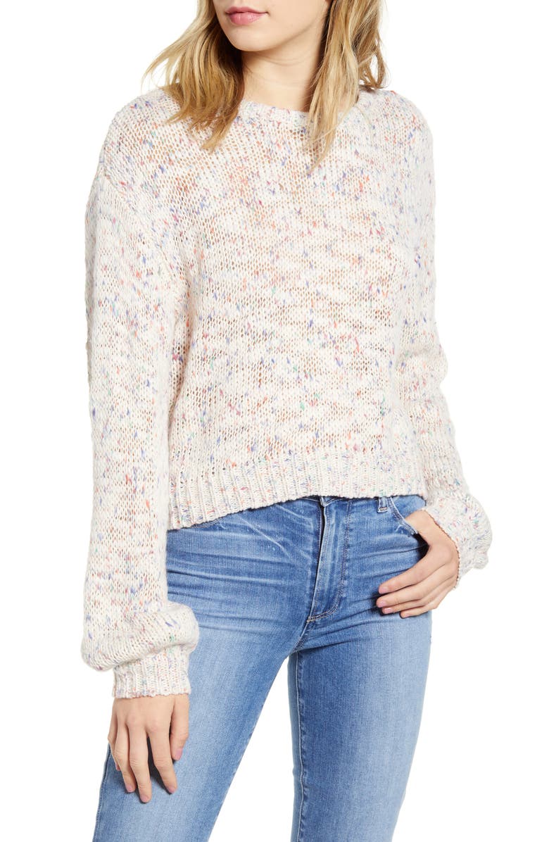 cupcakes and cashmere Arnhem Speckle Sweater, Main, color, 