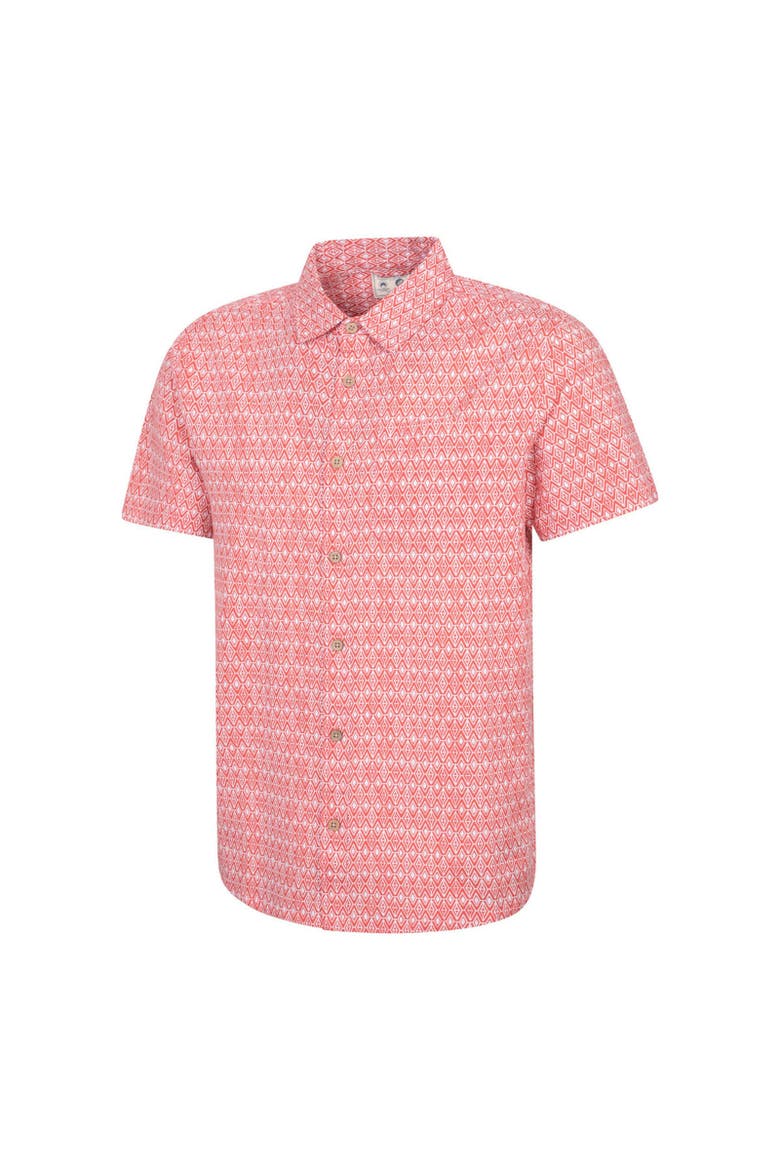 Preston Illustration Shirt, Alternate, color, Fiery Coral