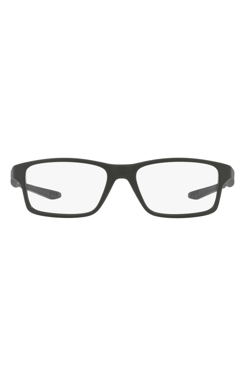 Oakley Kids' Crosslink<sup>®</sup> XS 51mm Rectangular Optical Glasses, Main, color, Black