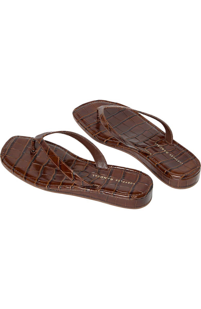 Loeffler Randall Lina Flip Flop, Alternate, color, Espresso