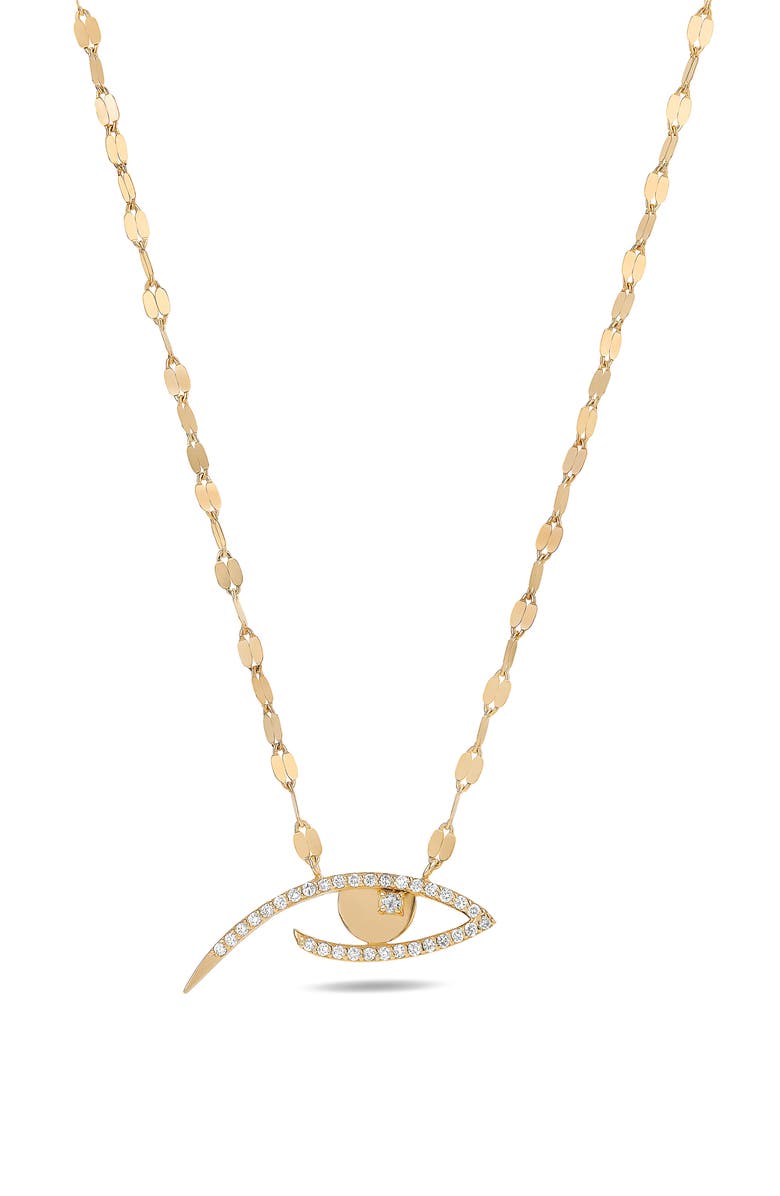 LANA Evil Eye Pendant Necklace, Main, color, Gold
