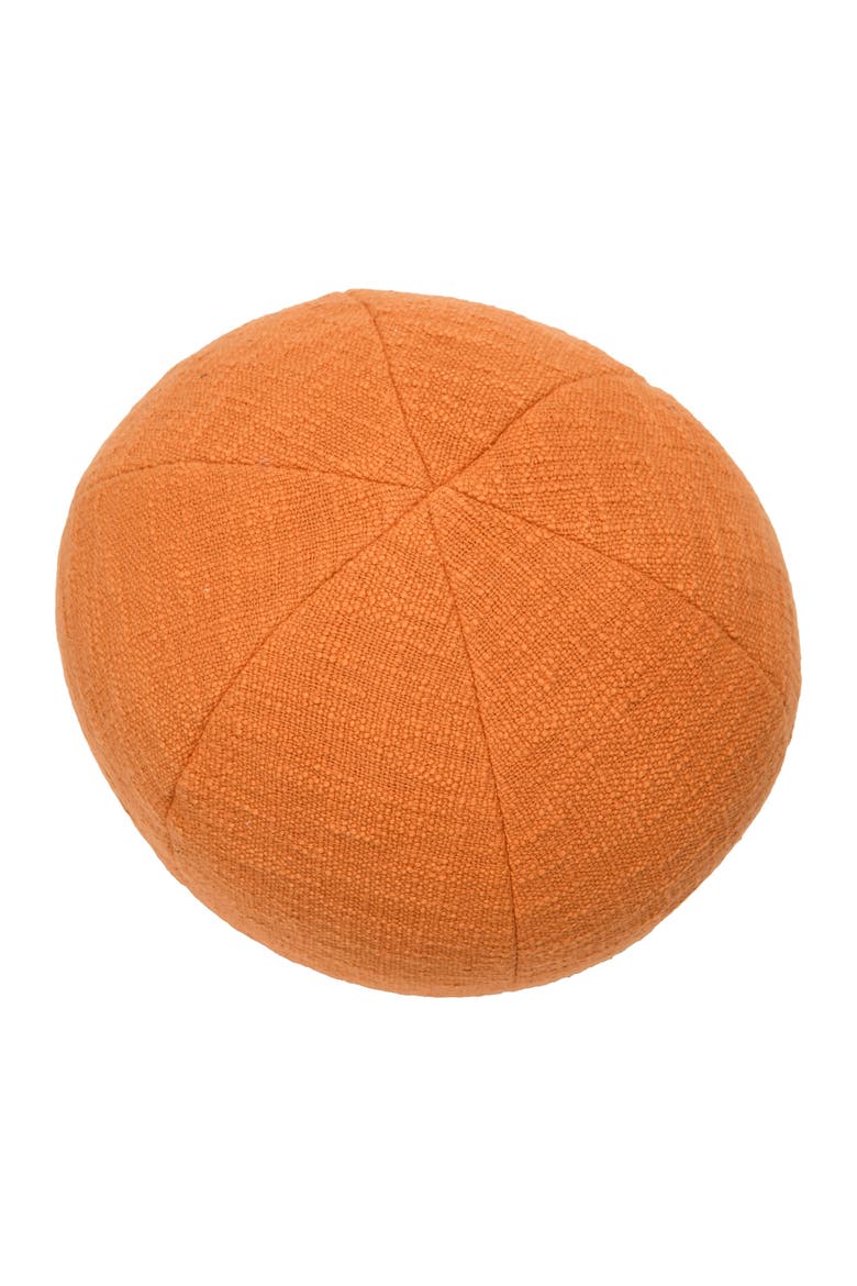 Cotton Slub Orb Pillow, Alternate, color, Orange