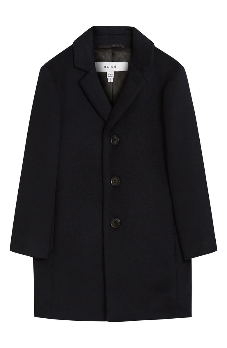 Reiss Kids' Gable Jr. Single Breasted Overcoat, Main, color,
