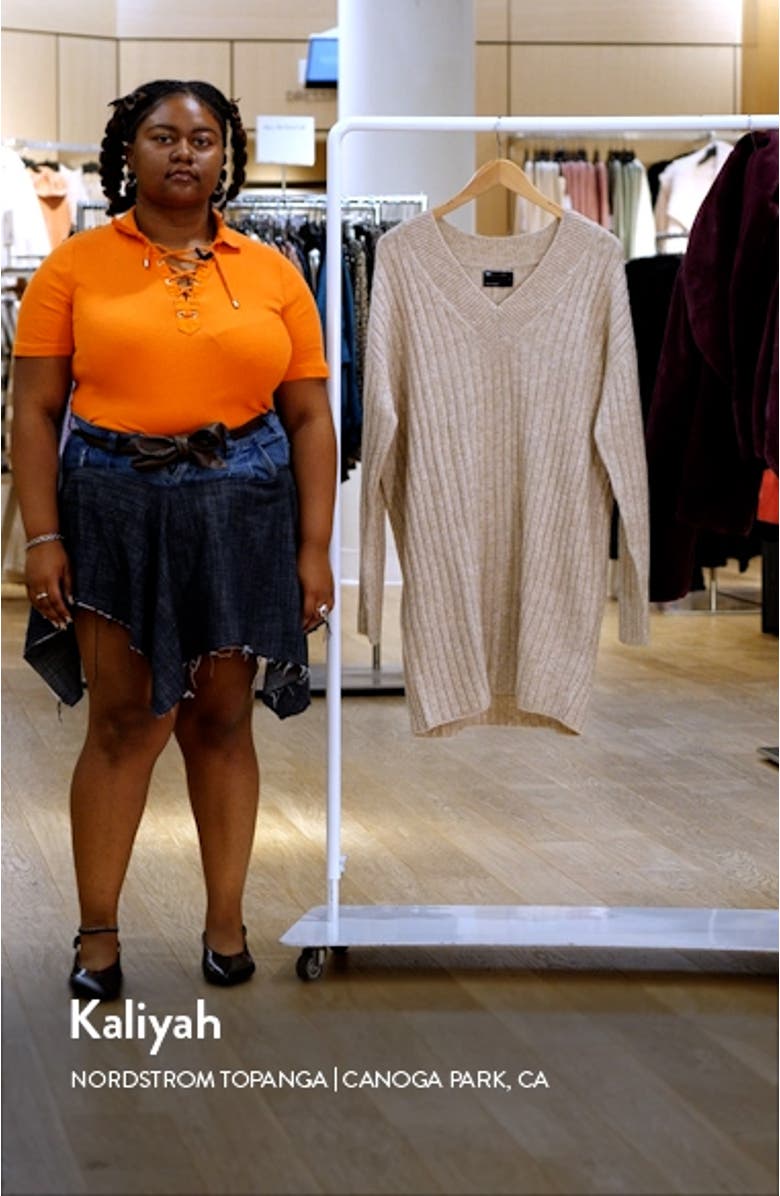 Rib Sweater Dress, sales video thumbnail