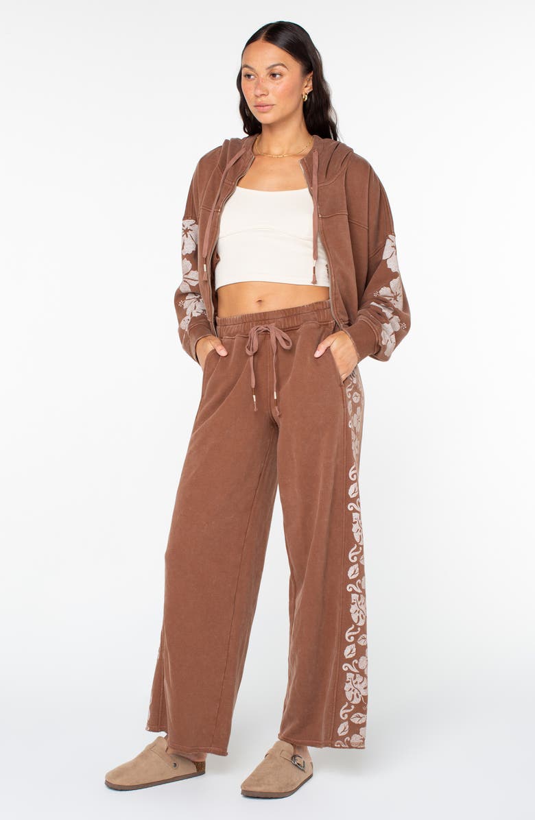 Roxy Fringing Reefs Graphic Hoodie, Alternate, color, Tiramisu