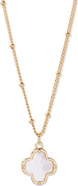 Brook and York Chatham Clover Mother-of-Pearl Pendant Necklace