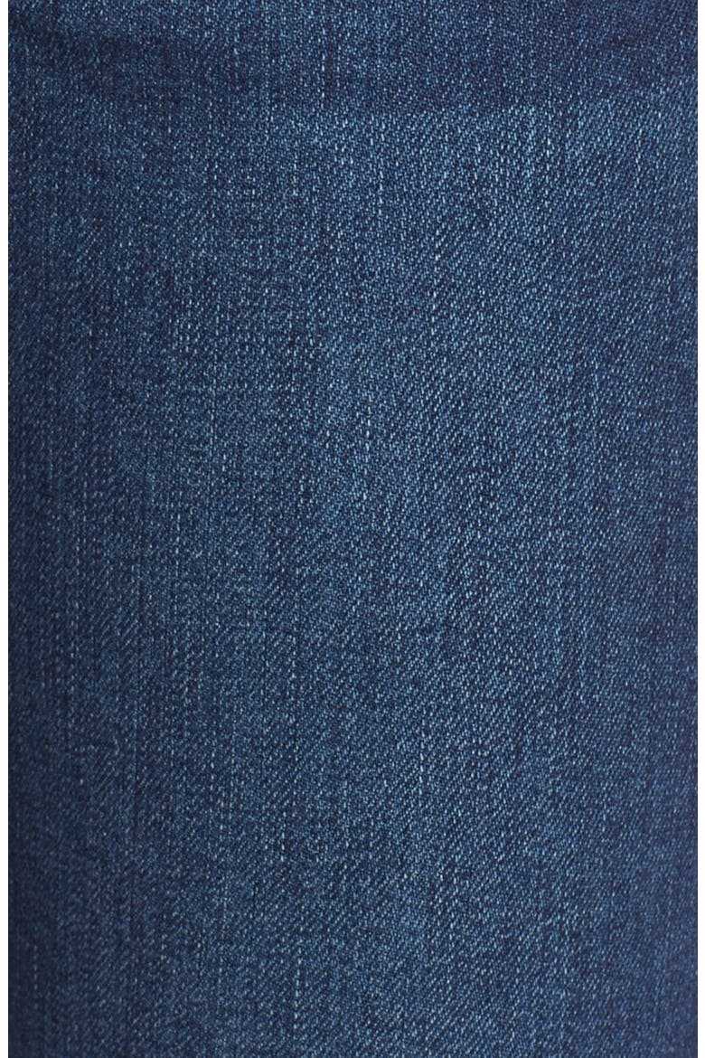 'The Cropped Straight' Ankle Jeans, Alternate, color, STAGECOACH WITH RELEASED HEM