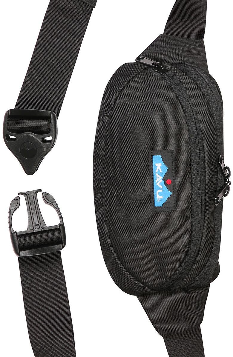 KAVU Spectator Waist Pack, Alternate, color, Raven