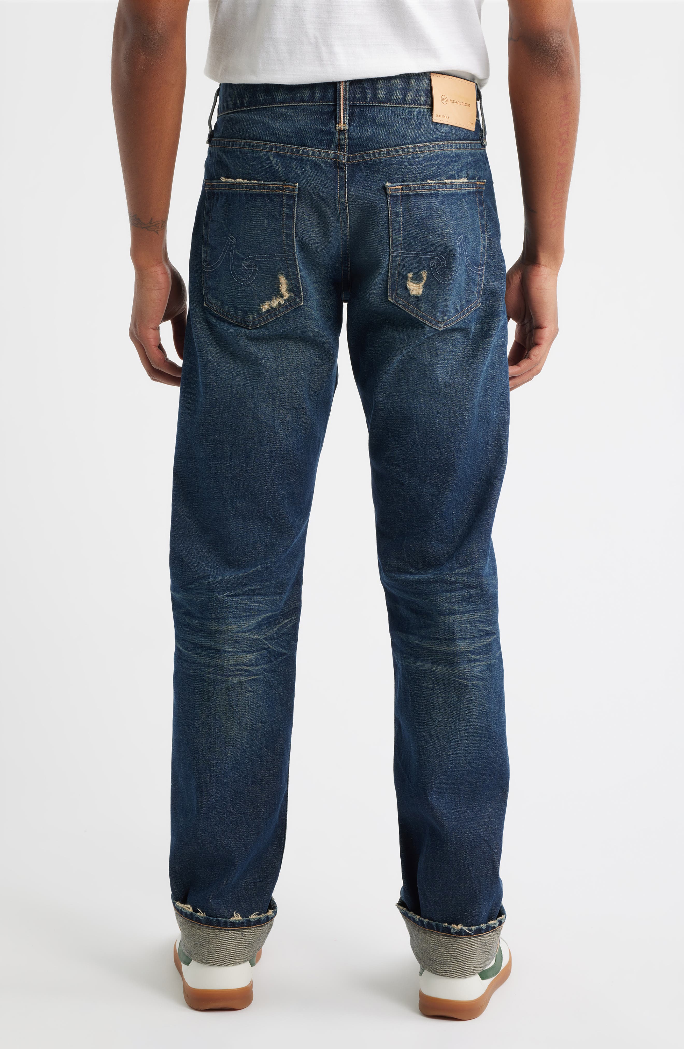 AG Tellis Slim Heritage Rigid Red Line Selvedge Jeans (Men) | Nordstrom