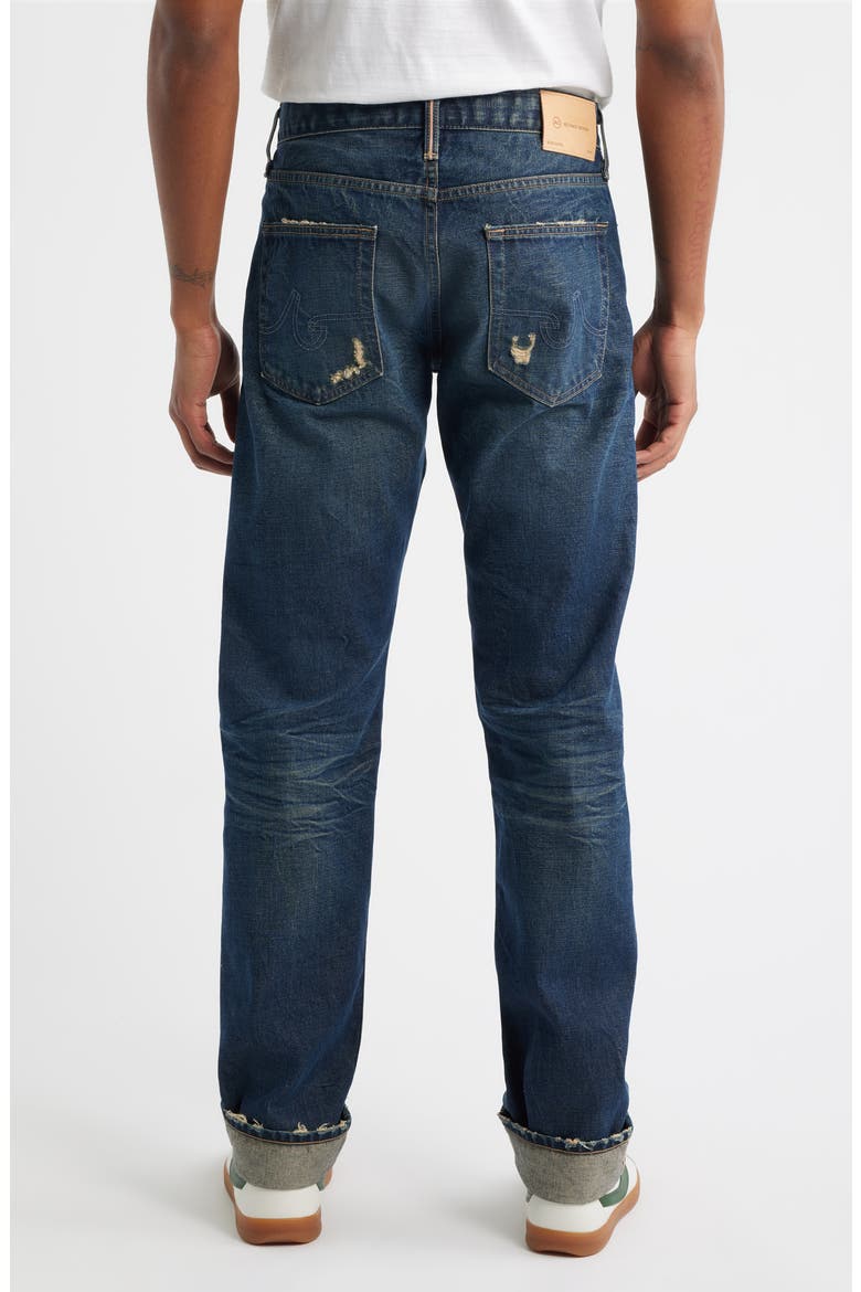 Tellis Slim Heritage Rigid Red Line Selvedge Jeans, Alternate, color, 3 YEARS GOLDEN HOUR