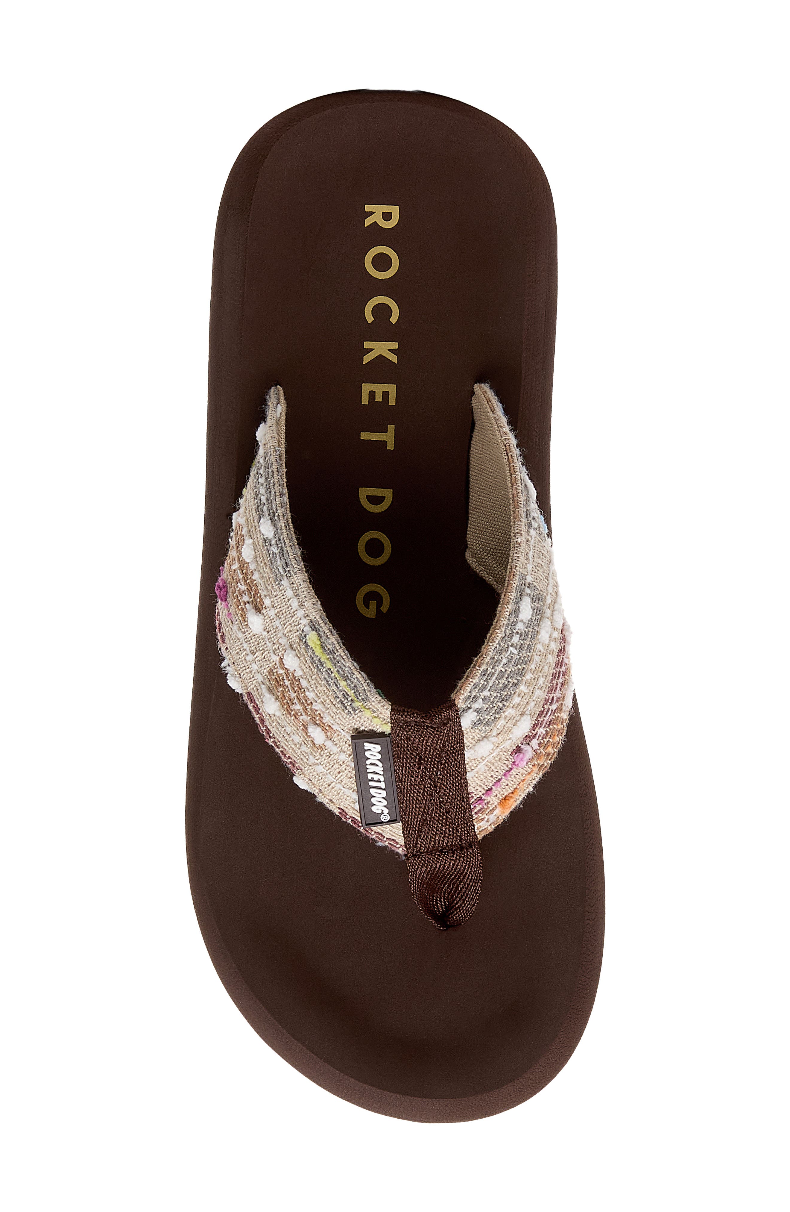 Spotlight 2 Flip Flop, Alternate, color, BROWN MULTI