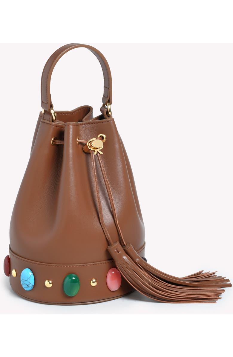 Gianvito Rossi Sienna Shanti Bag, Alternate, color, Brown Raffia And Leather