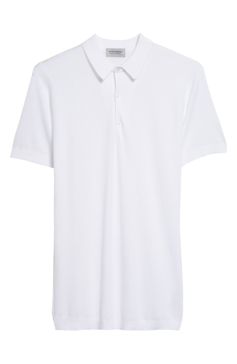 John Smedley Roth Solid Sweater Polo, Alternate, color, White