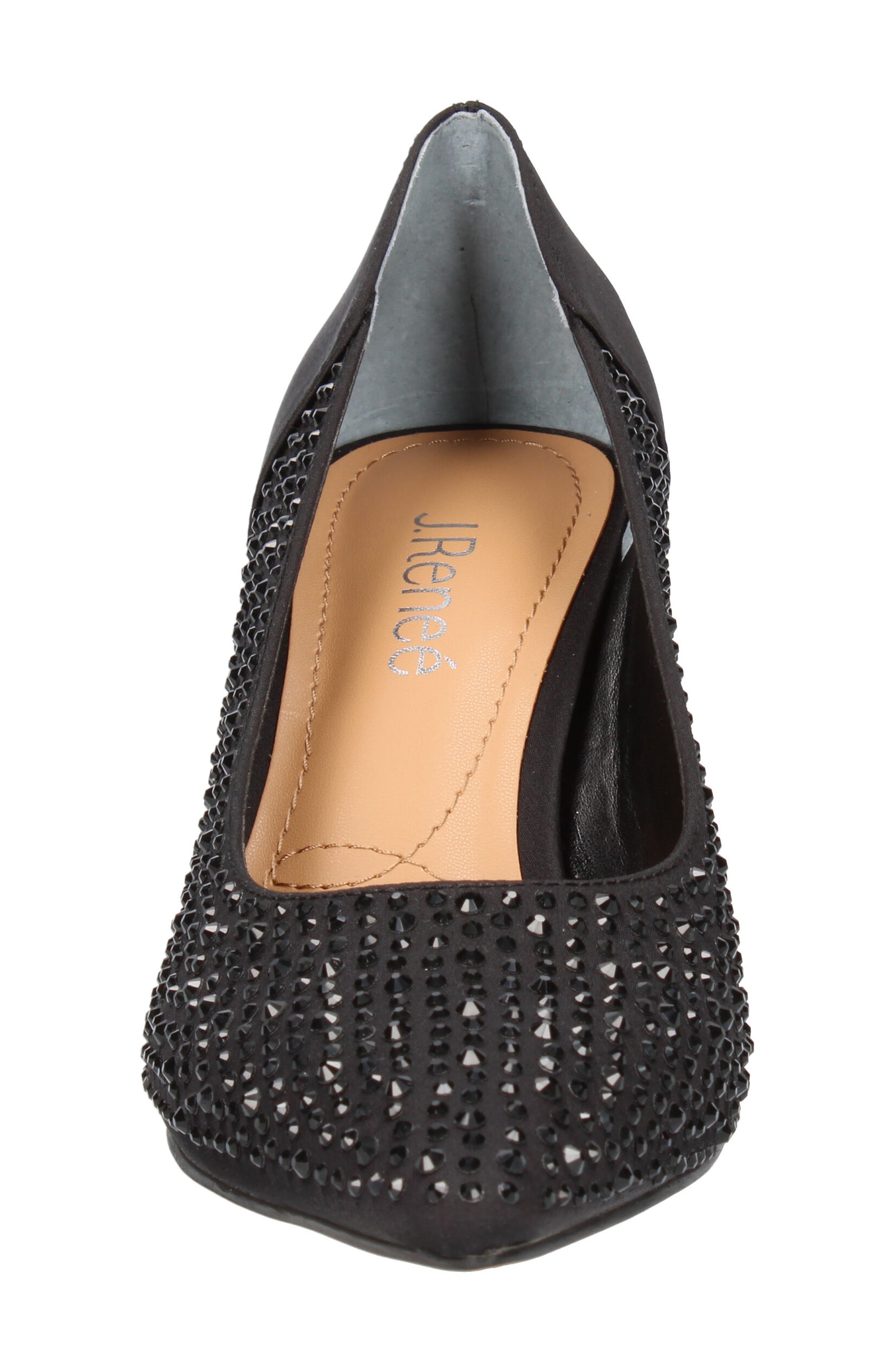 J. Reneé Rishna Crystal Embellished Pointed Toe Pump, Alternate, color, 