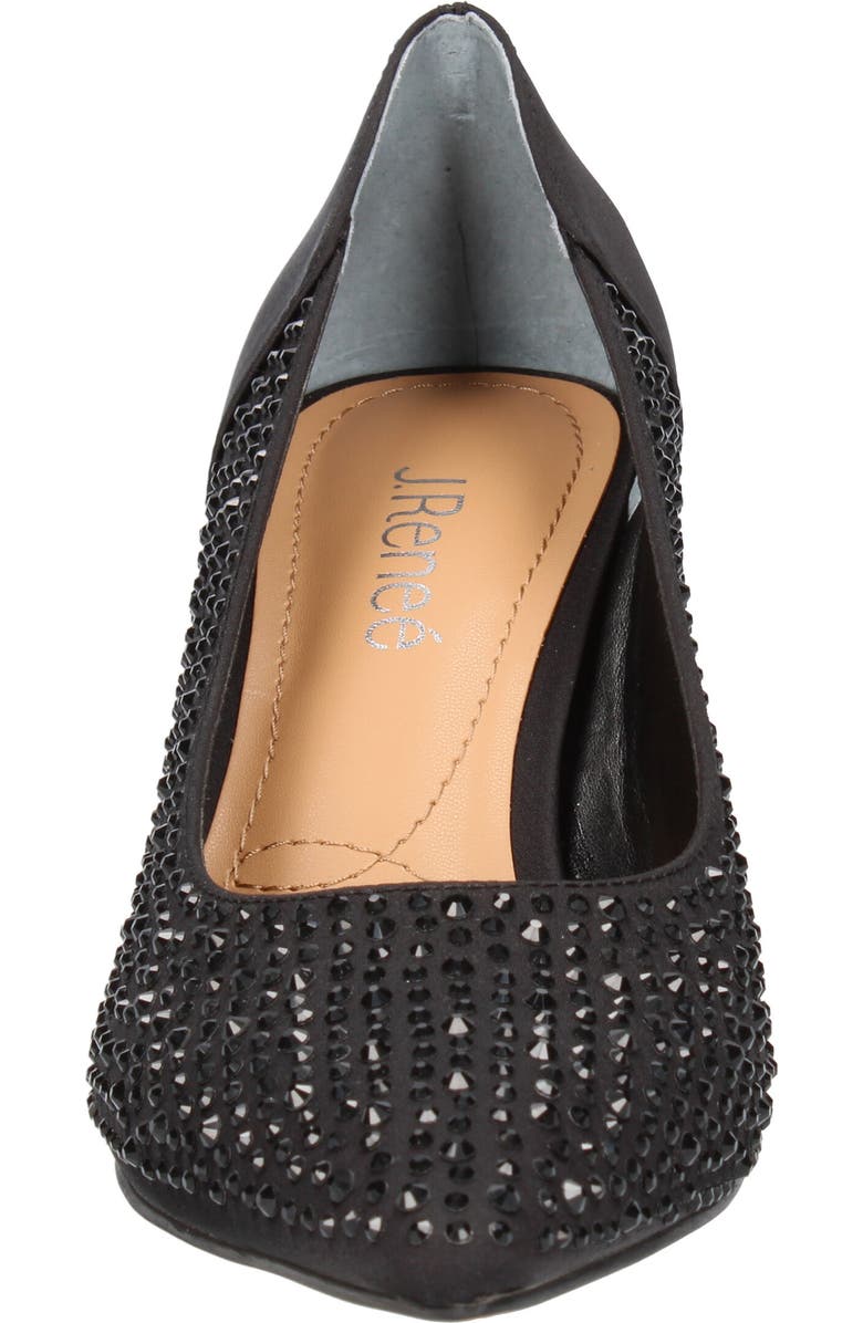 J. Reneé Rishna Crystal Embellished Pointed Toe Pump, Alternate, color,