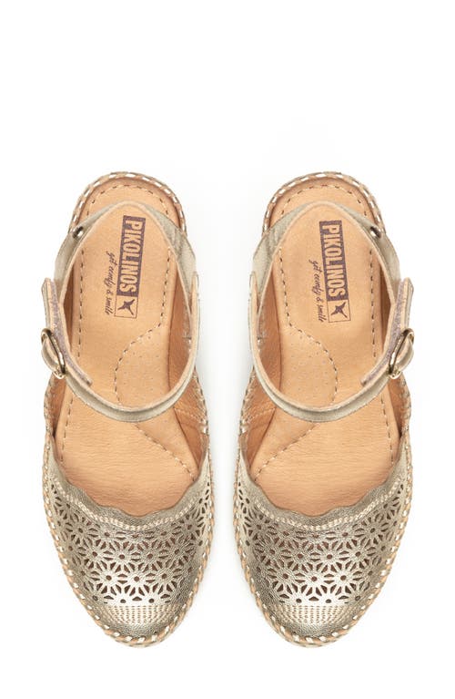 Pikolinos Vila Espadrille Wedge In Carrara