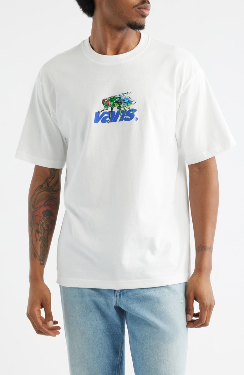 Vans Fly Logo Graphic T-Shirt, Main, color, White
