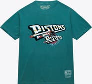 Mitchell & Ness Men's Mitchell & Ness Teal Detroit Pistons Hardwood Classics T-Shirt