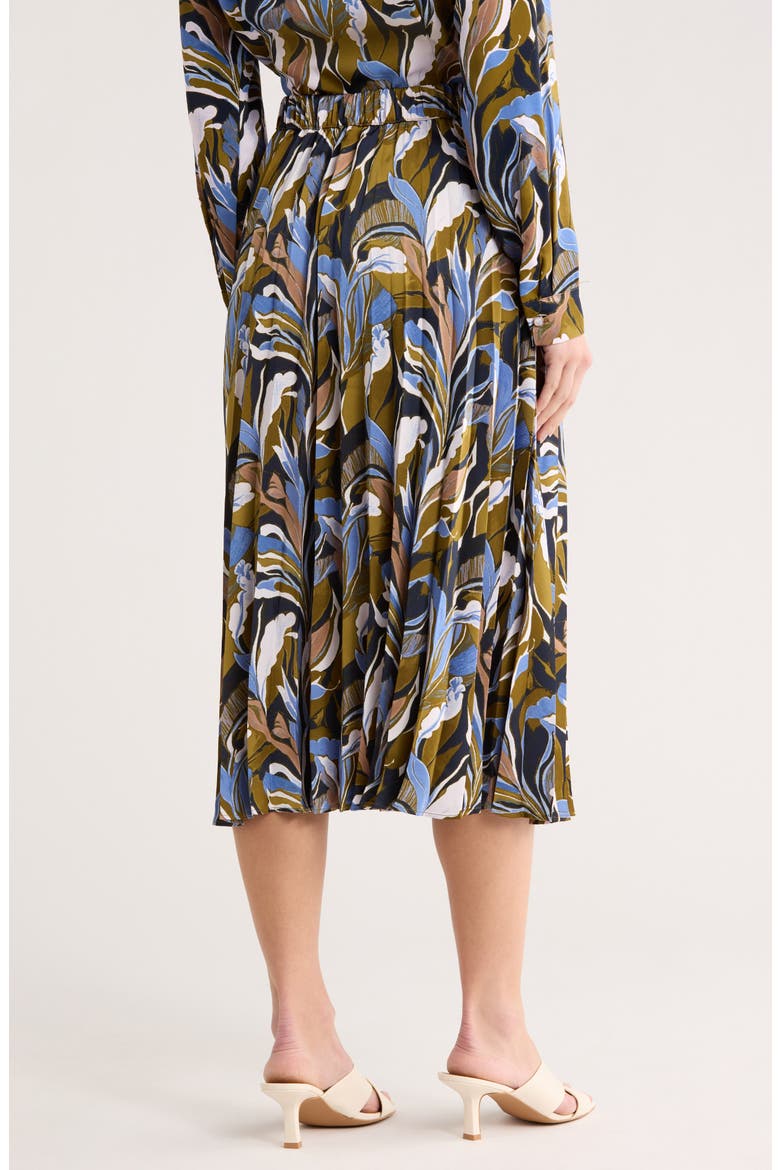 Printed Midi Skirt, Alternate, color, CITRON PERIWINKLE FLORAL