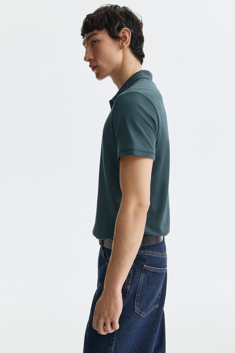 Coolmax® Slim Fit Polo Shirt, Alternate, color, Teal