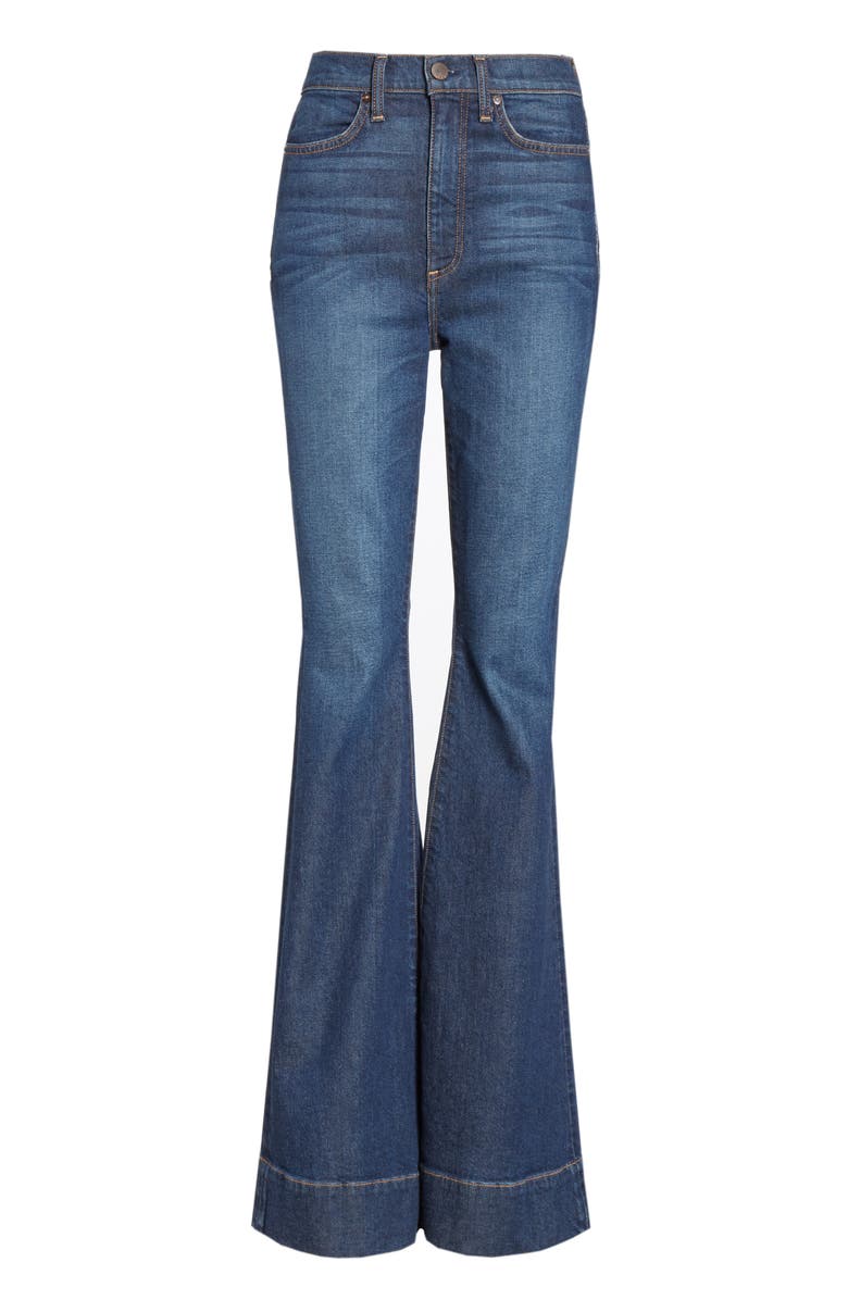 Alice + Olivia Jeans Beautiful High Waist Bell Bottom Jeans, Alternate, color, 