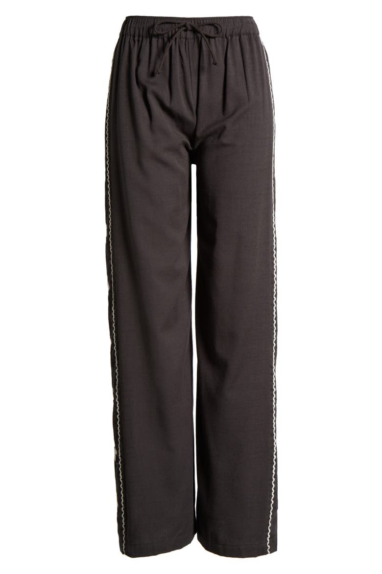 Days End Cotton Blend Drawstring Pants, Alternate, color, BLACK SANDS