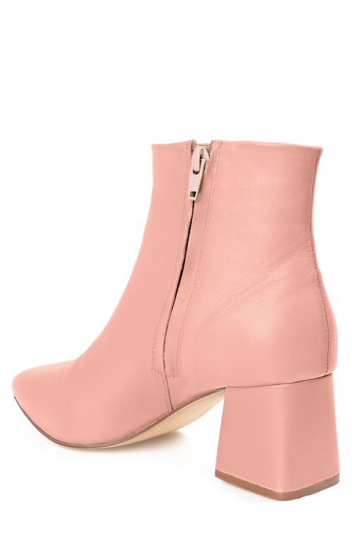 Journee Signature Tabbie Pointed Toe Bootie In Blush