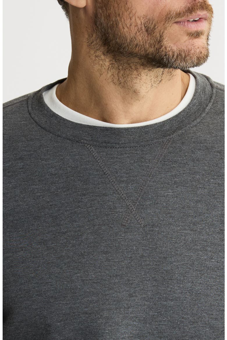 Cut Sew Knit Sweatshirt, Alternate, color, GREY