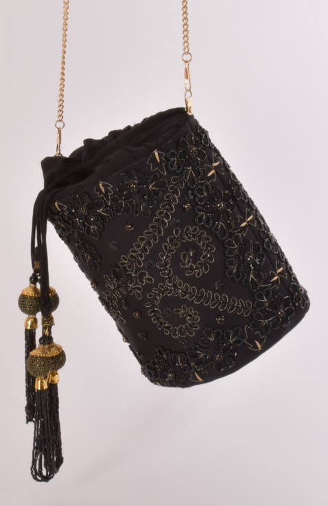 Ravina Embroidered Bucket Bag