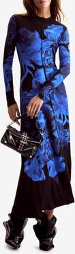 Desigual Floral Print Long Sleeve Dress